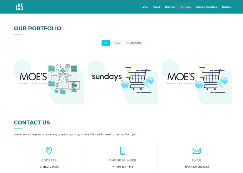 IAS Solutions — IT Agency Website — preview
